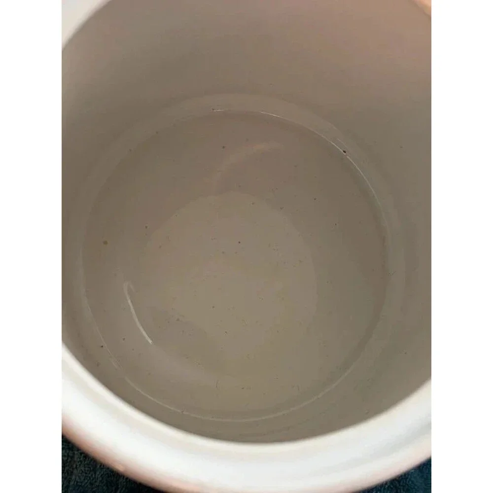 Vintage 1980s Country Goose Ceramic Kitchen Canister Crock 7” No Lid Stains Vtg